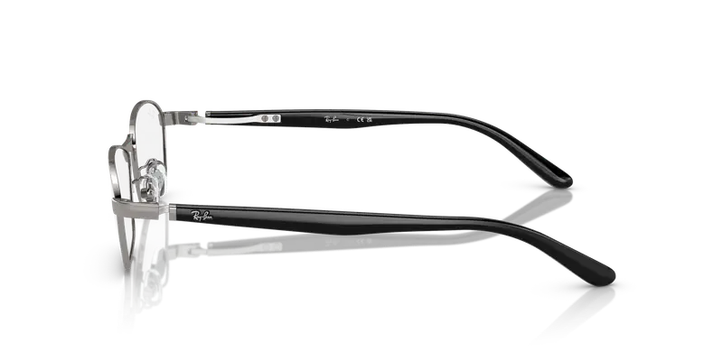 Ray - Ban Uomo RX6502D 2502 Montature da vista Metallo Grigio Trasparente Squadrata Normale miniatura 3