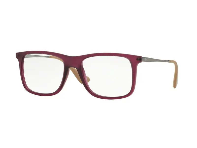 Ray - Ban Uomo RX7054 5526 Montature da vista Plastica Rosso Squadrata