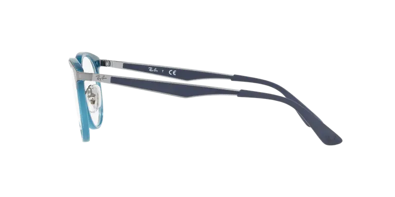 Ray - Ban Uomo RX7116 8017 Montature da vista Plastica Blu Squadrata miniatura 2