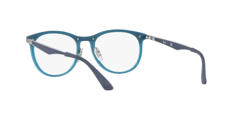 Ray - Ban Uomo RX7116 8017 Montature da vista Plastica Blu Squadrata miniatura 3