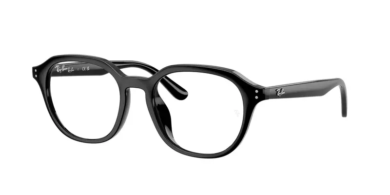 Ray - Ban Uomo RX7259D  2000 Montature da vista Acetato Nero Trasparente Squadrata Normale