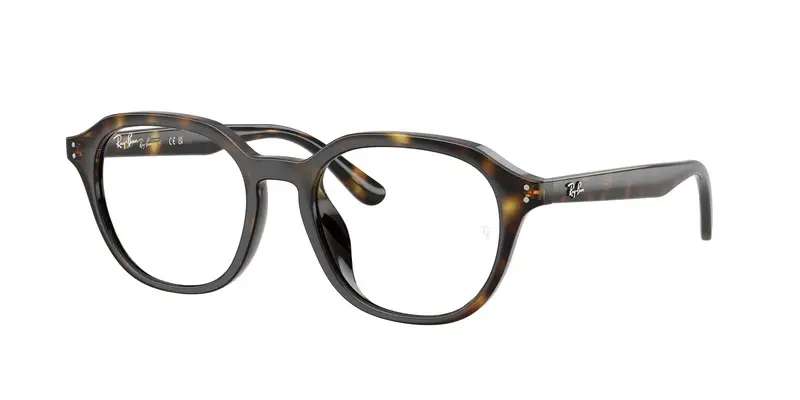 Ray - Ban Uomo RX7259D  2012 Montature da vista Acetato Tartaruga Trasparente Squadrata Normale