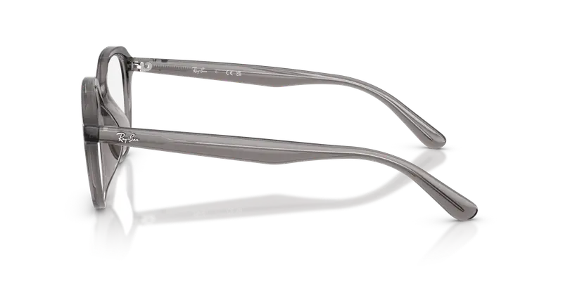 Ray - Ban Uomo RX7259D 8257 Montature da vista Acetato Grigio Trasparente Squadrata Normale miniatura 3