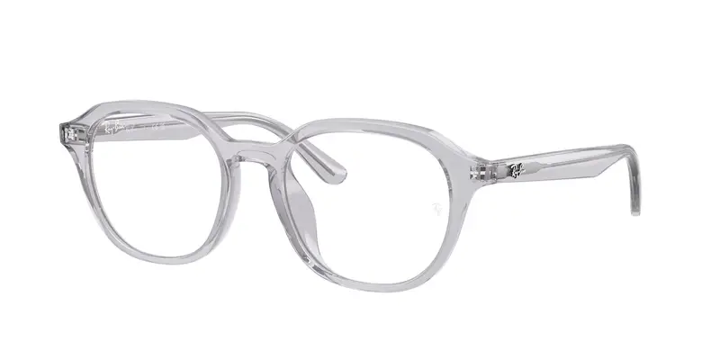 Ray - Ban Uomo RX7259D  8411 Montature da vista Acetato Grigio Trasparente Squadrata Normale