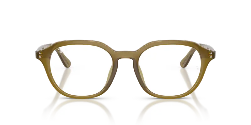 Ray - Ban Uomo RX7259D 8437 Montature da vista Acetato Verde Trasparente Squadrata Normale miniatura 2