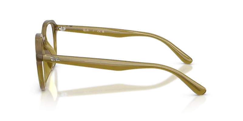 Ray - Ban Uomo RX7259D 8437 Montature da vista Acetato Verde Trasparente Squadrata Normale miniatura 3