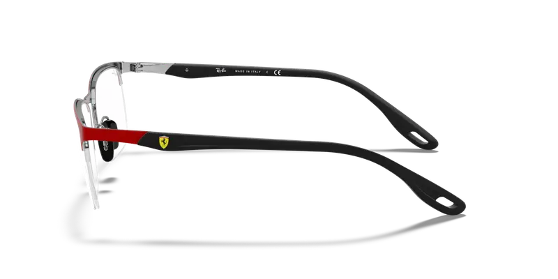 Ray - Ban Uomo RX8416M SCUDERIA FERRARI COLLECTION F045 Montature da vista Metallo Rosso Trasparente Squadrata Normale miniatura 3
