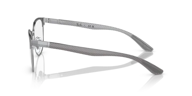 Ray - Ban Uomo RX8422 3125 Montature da vista Metallo Grigio Trasparente Geometrica Normale miniatura 3