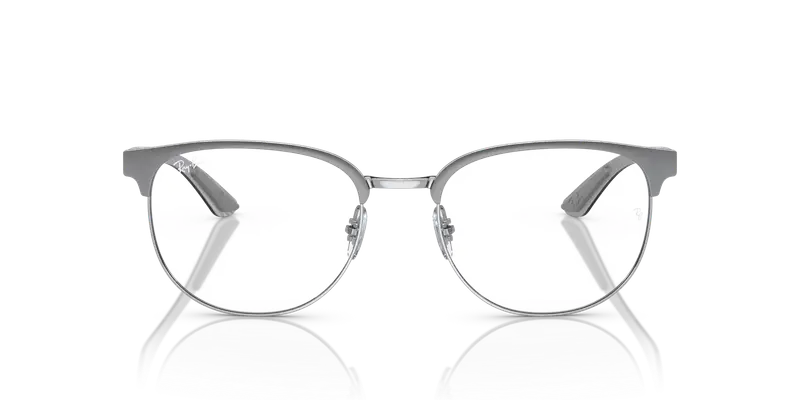 Ray - Ban Uomo RX8422 3125 Montature da vista Metallo Grigio Trasparente Geometrica Normale miniatura 2