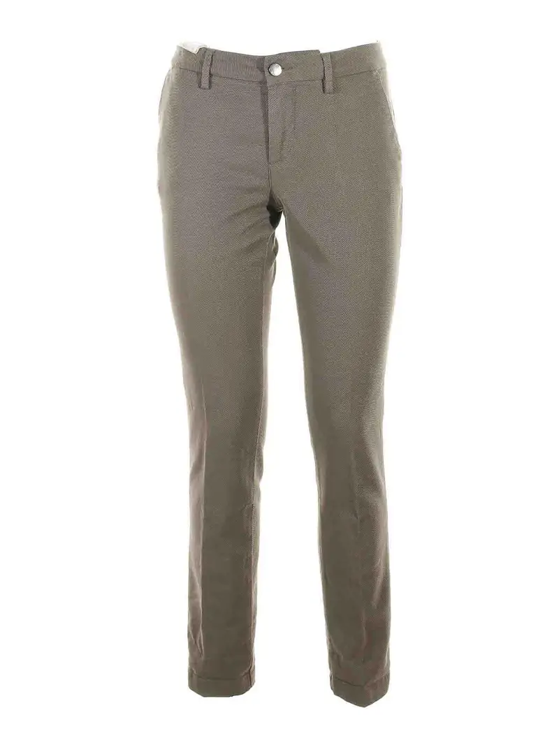 Pantalone Grigio A Vita Alta