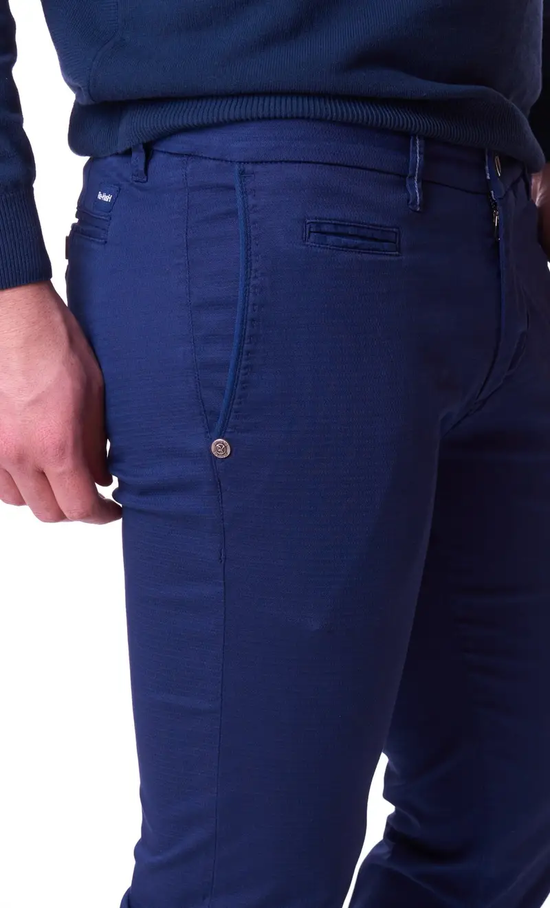 Pantalone re-hash mucha armaturato blu, colore blu miniatura 2