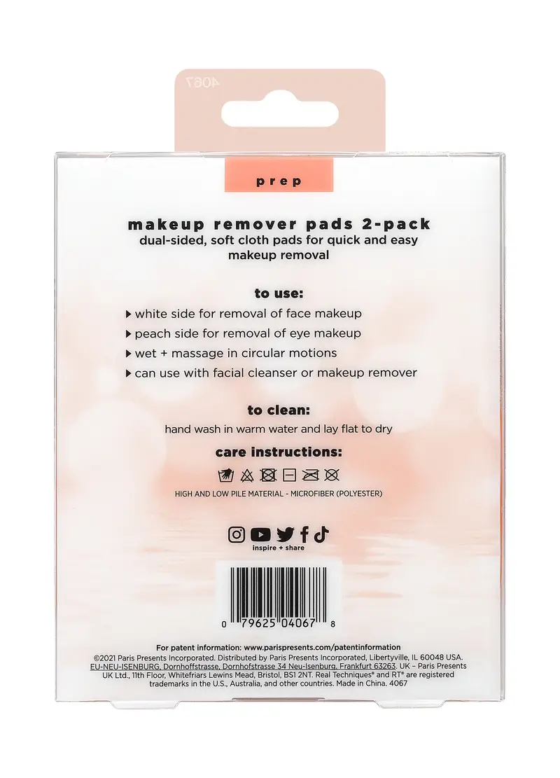 REAL TECHNIQUES, 2 Pads Struccanti, Donna, Rosa, Taglia: FASUL miniatura 2