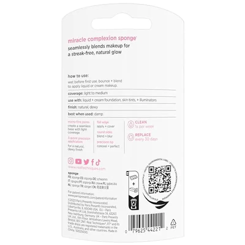 Real Techniques Spugna per carnagione Sunrise To Sunset Miracle, 1 confezione miniatura 2