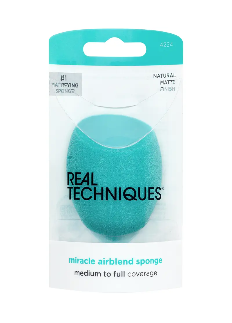 REAL TECHNIQUES, Spugnetta Viso Imperfezioni E Rughe, Donna, Blu, Taglia: FASUL