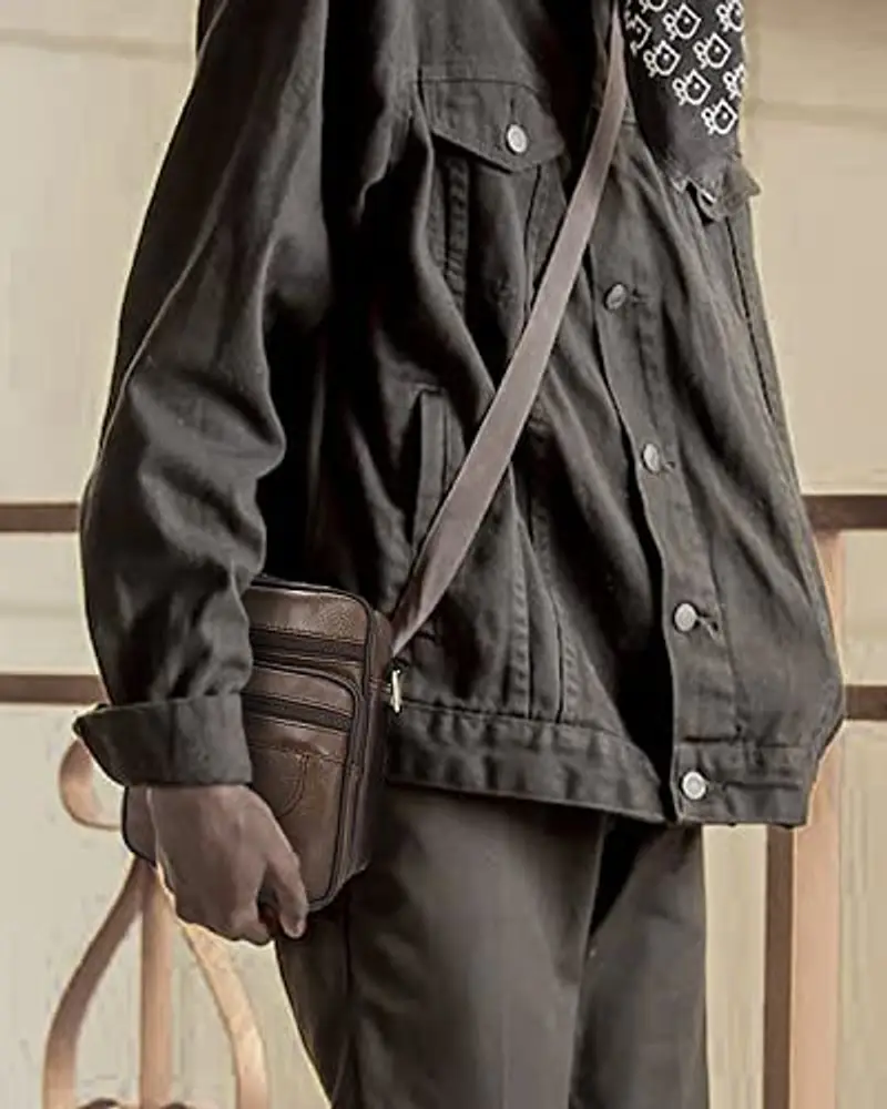 Realmark Borsa a tracolla Uomo Marrone 1602753 miniatura 3