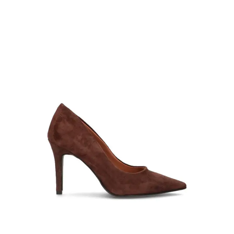 Décolleté donna marrone in suede Vario