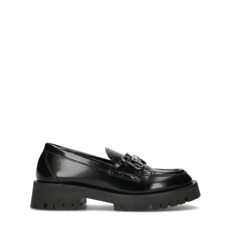 Mocassino donna nero Vario