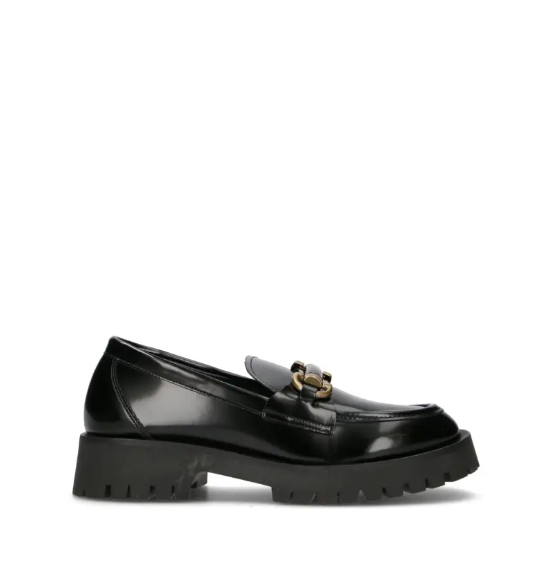 Mocassino donna nero Vario