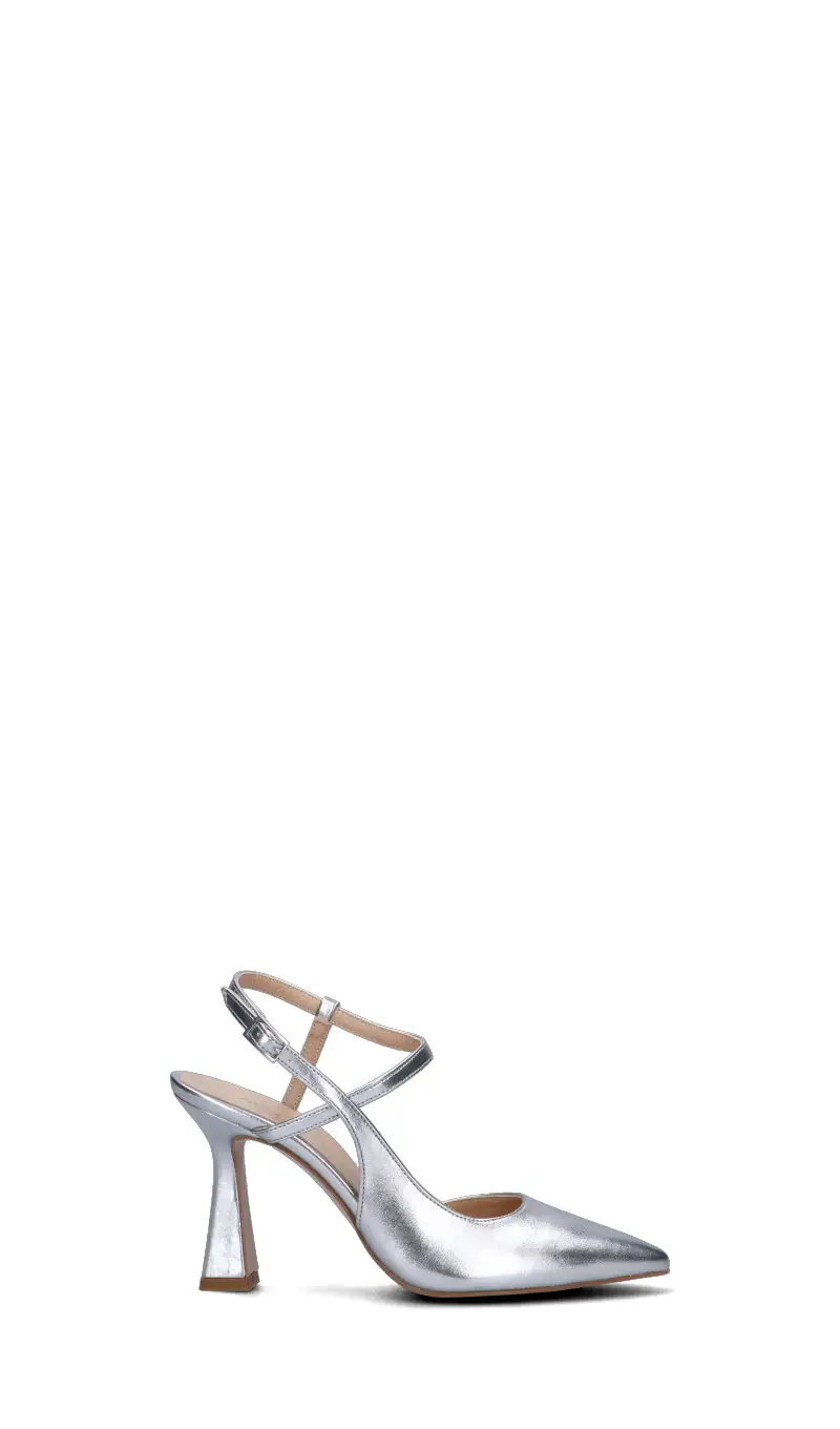 Sandalo donna argento Vario