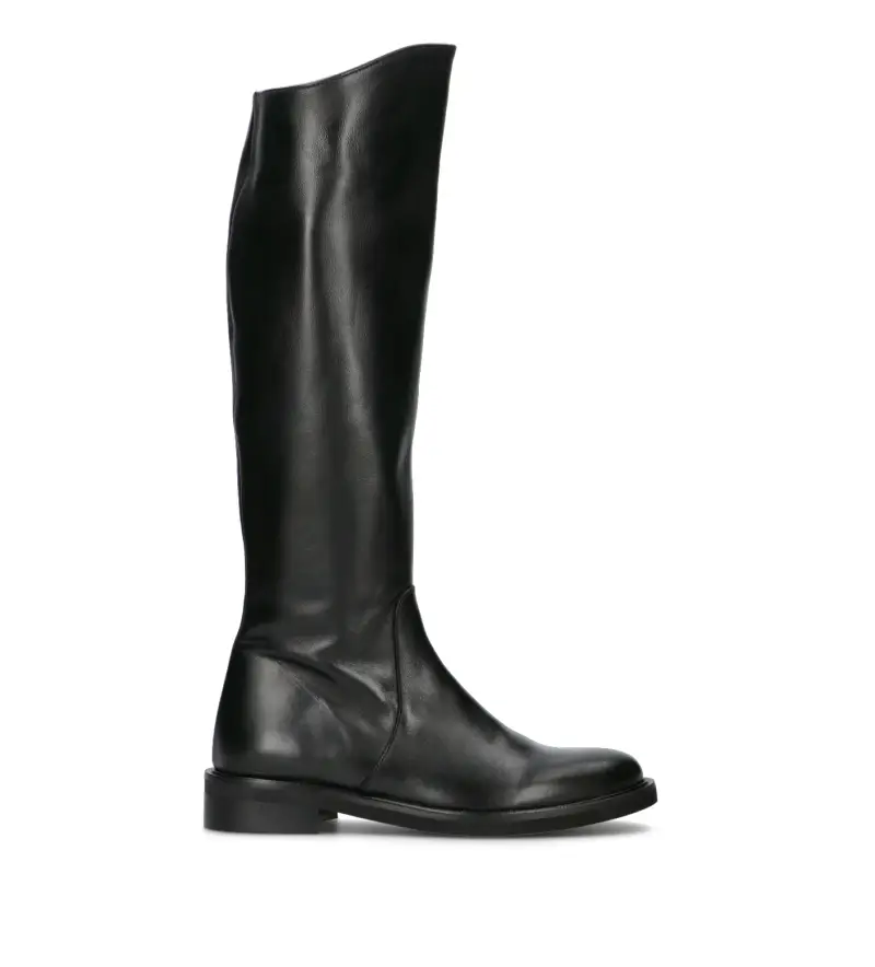 Rebecca Van Dik Stivale donna nero in pelle