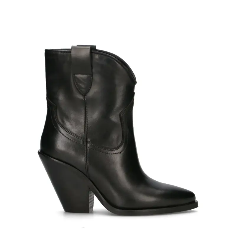 Tronchetto donna nero in pelle Vario