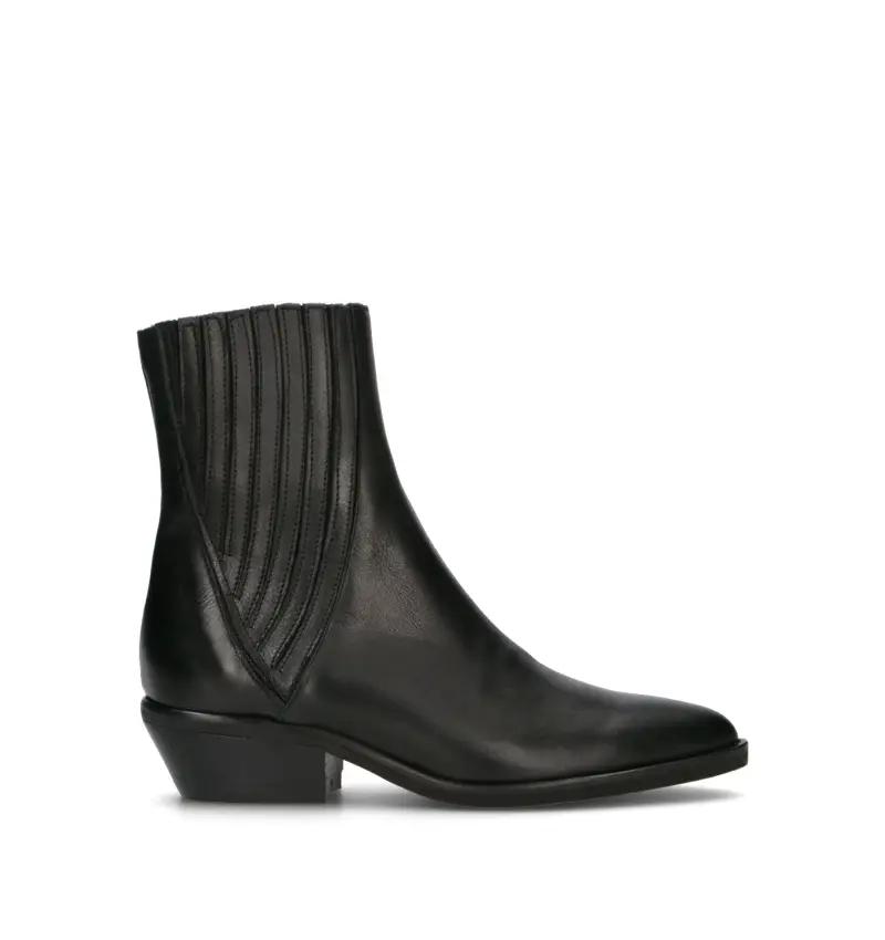 Tronchetto donna nero in pelle Vario