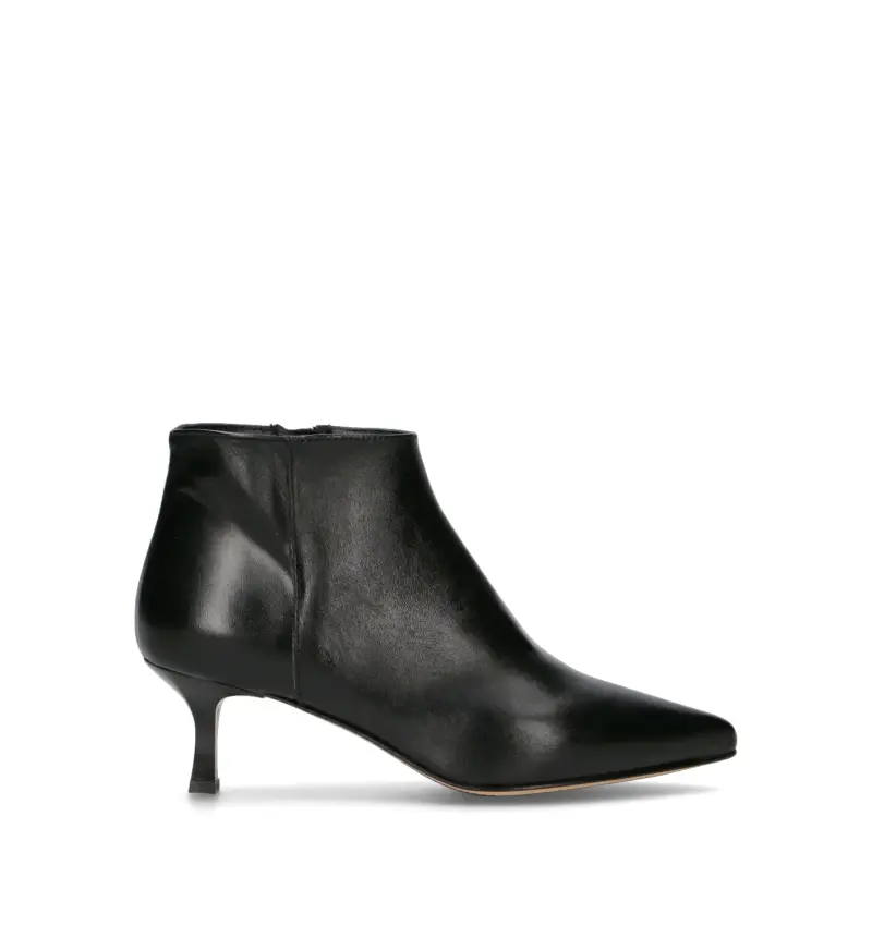 Tronchetto donna nero in pelle Vario