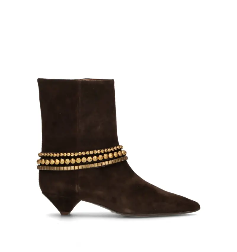 Tronchetto donna testa di moro in suede Vario