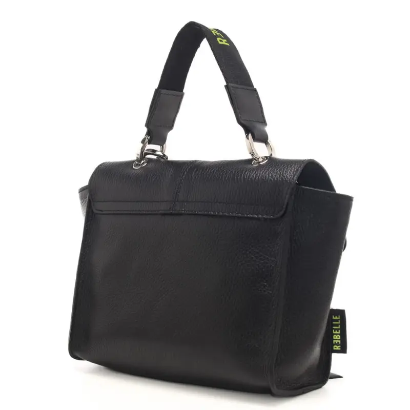 borsa chloe satchel bag con tracolla removibile off nera miniatura 3