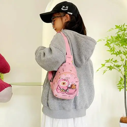 Rebellious Piccole Slings Bag Borse a Tracolla Cartone animato Capybara Fannys Packs Petto Bambini Regali di Viaggio miniatura 3