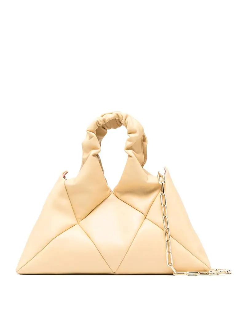 Borsa tote in pelle trapuntata Didi Color Carne E Neutri