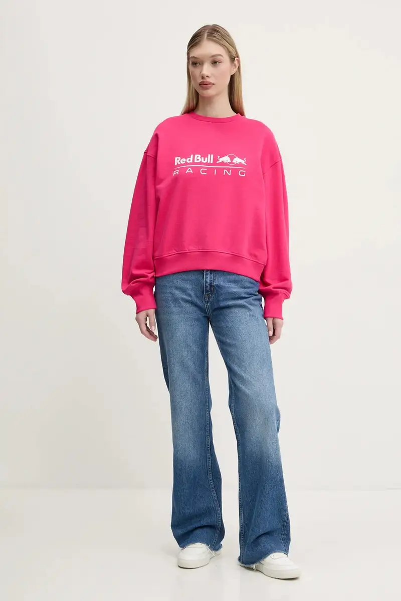 felpa LOGO CREW donna colore rosa RL580012 miniatura 2
