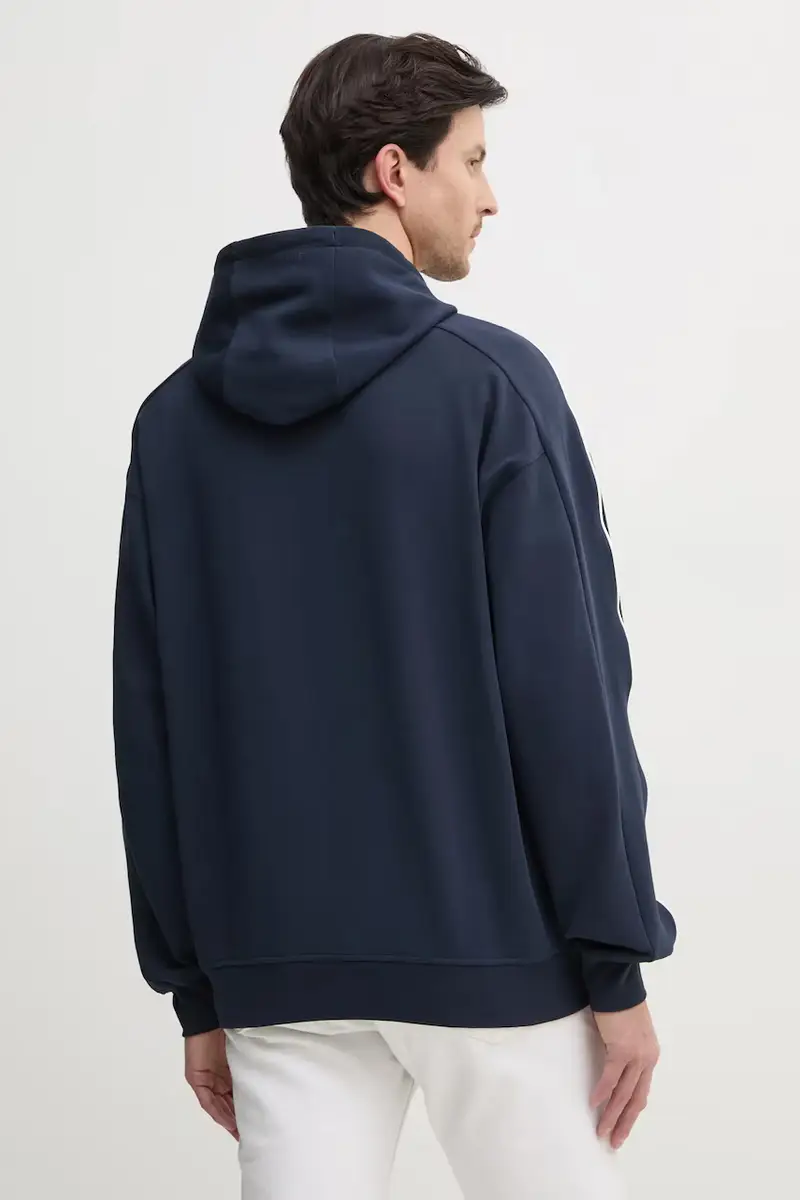 felpa LOGO PIPING HOODY uomo colore blu navy con cappuccio RM580014 miniatura 3