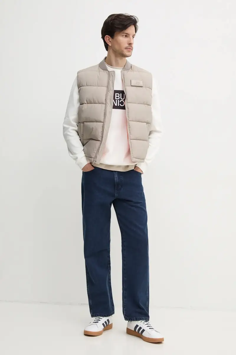 felpa OMBRE LOGO CREW uomo colore beige RM580012 miniatura 2