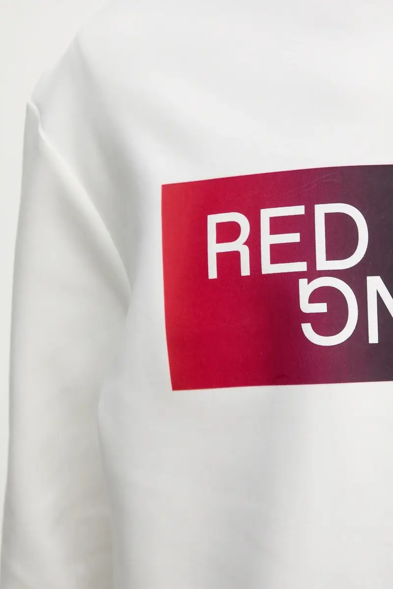 felpa OMBRE LOGO CREW uomo colore beige RM580012 miniatura 5