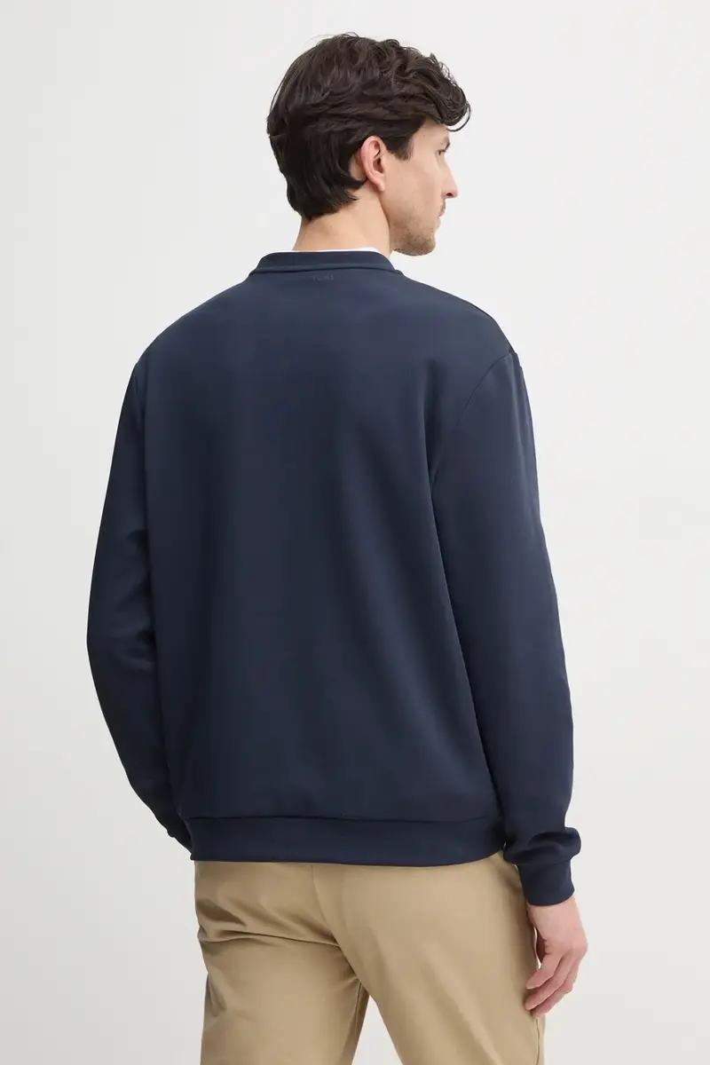 felpa OMBRE LOGO CREW uomo colore blu navy RM580012 miniatura 3