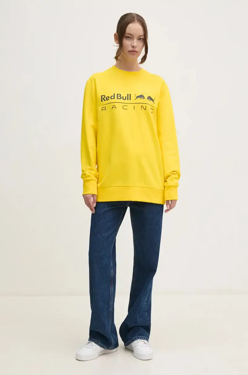 felpa Red Bull Racing x Pepe Jeans colore giallo RU580002 miniatura 3