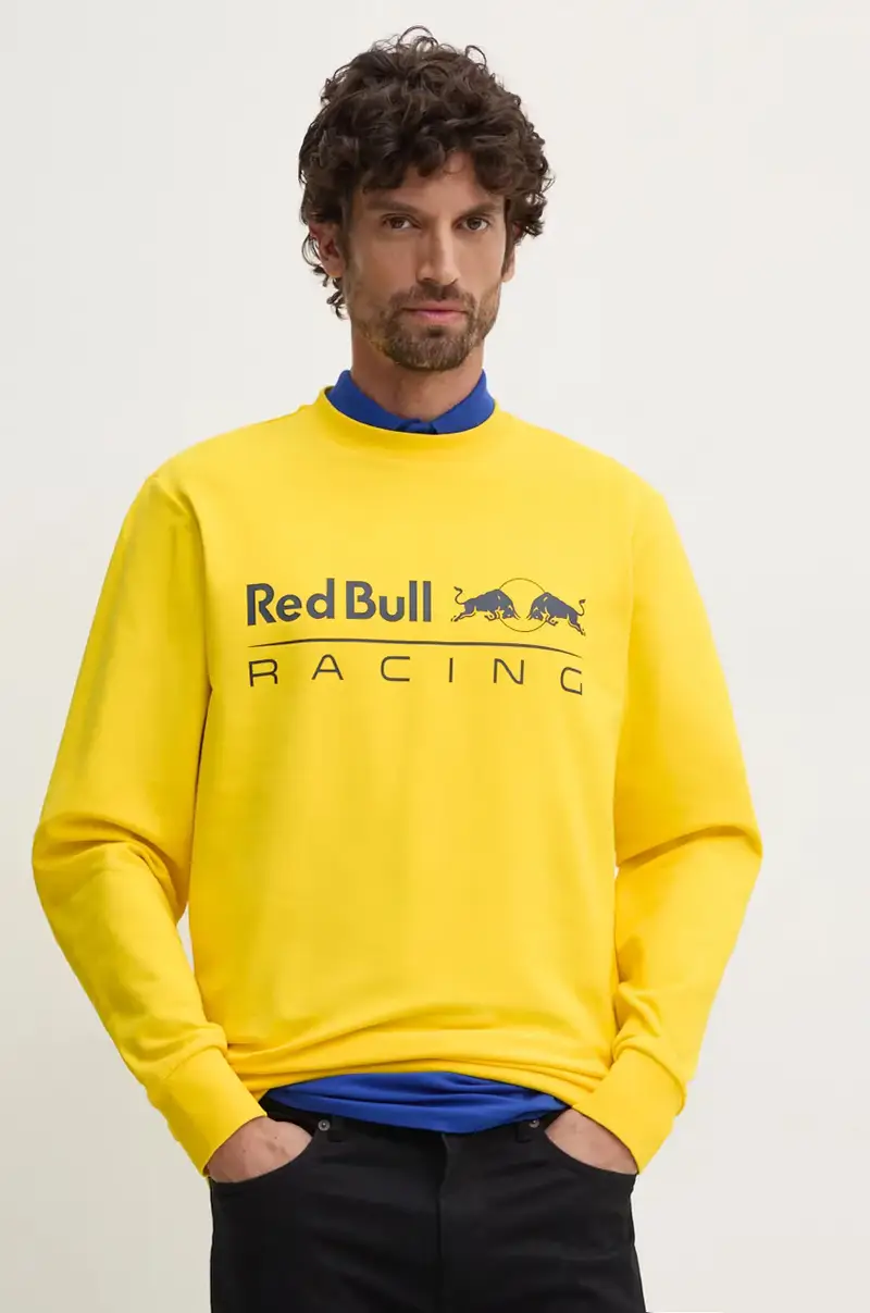 felpa Red Bull Racing x Pepe Jeans colore giallo RU580002 miniatura 4