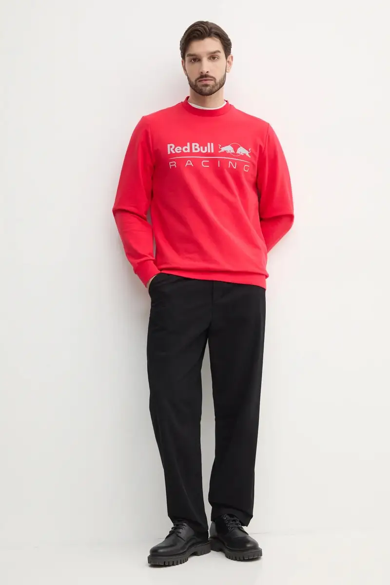 felpa TEAM LOGO CREW uomo colore rosso RM580017 miniatura 2