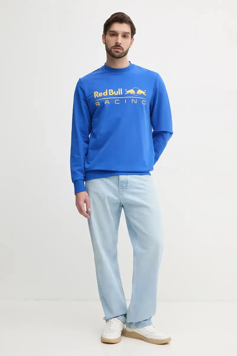 felpa TEAM LOGO CREW uomo colore violetto RM580017 miniatura 2