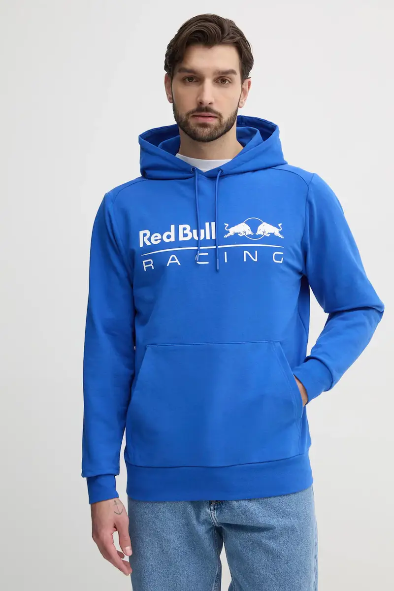 felpa TEAM LOGO HOODY uomo colore violetto con cappuccio RM580016