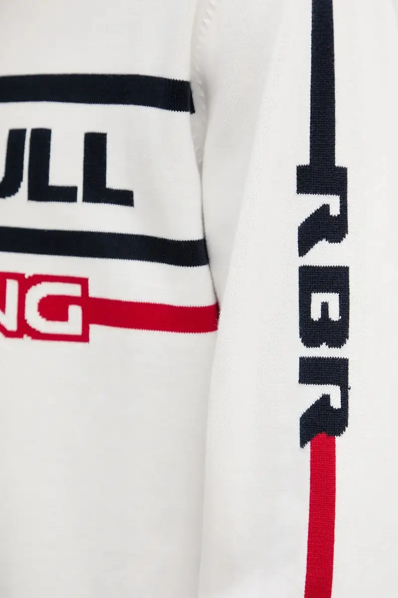 maglione in cotone KNITTED MOTO CREW uomo colore beige RM700011 miniatura 5