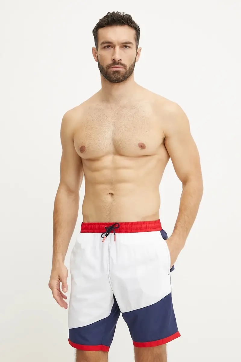 pantaloncini da bagno RBR BLOCK SURFER colore blu navy RMB10004