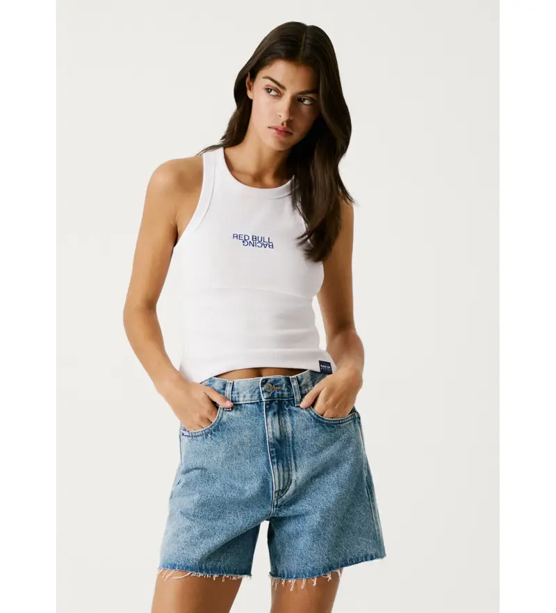 Red Bull Racing x Pepe Jeans T-shirt Donna Bianco 4036931