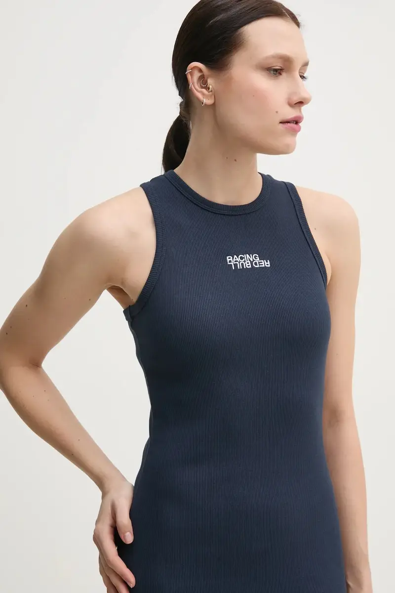 vestito LOGO RIB MAXI DRESS colore blu navy RL950003 miniatura 2