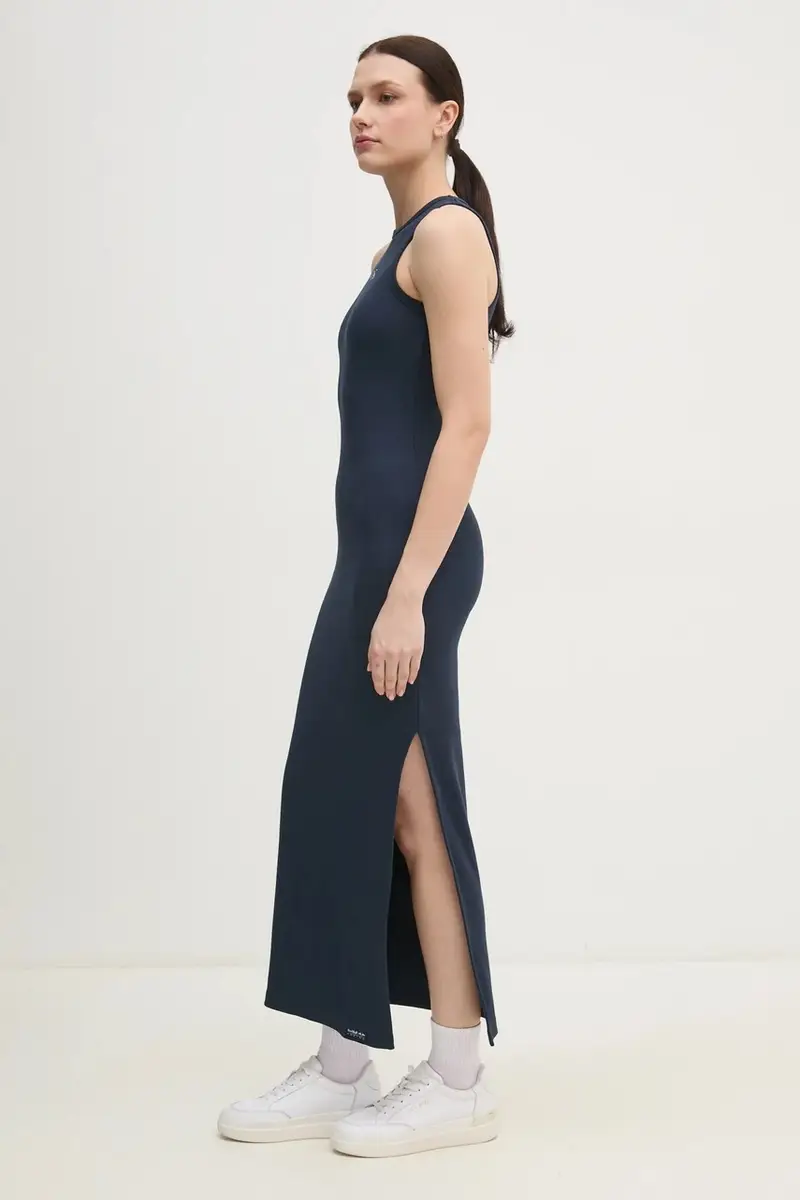 vestito LOGO RIB MAXI DRESS colore blu navy RL950003 miniatura 4