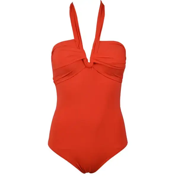 Costume da bagno intero con scollatura a V donna Red Point Sali