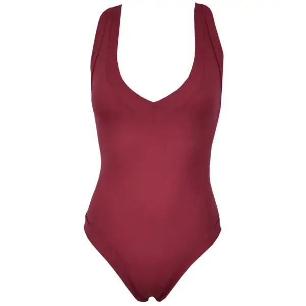 Costume da bagno intero con scollatura a V donna Red Point Yoli