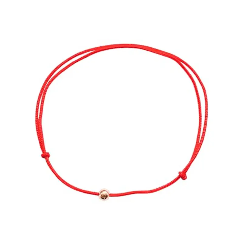 Red String Kabbalah Bracelet for Babies & Kids with Genuine Gold Filled Bead – Adjustable & Waterproof Red String for Newborns to Children Up to 12 – Ready to Gift & Includes Certificate, Eine Grösse,