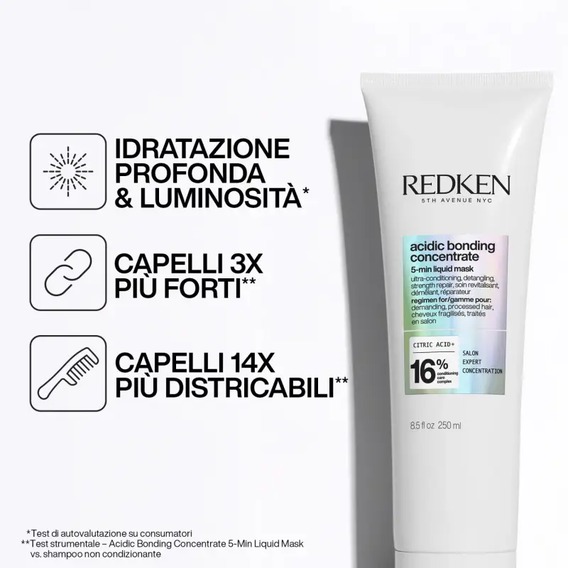 Acidic Bonding Concentrate 5-Min Liquid Mask - Maschera capelli secchi, Maschera capelli rovinati, Capelli danneggiati, Capelli normali miniatura 5